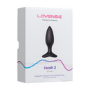 Hush 2 - Plug anal vibrant contrôlé par application - 1,5 / 3,8 cm - Noir