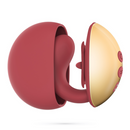 Arcane - Vibromasseur pour couples à lécher - Rouge/Doré