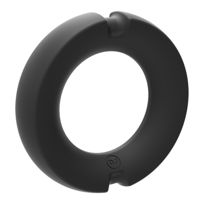 The Paradox - Silicone/Metal Cock Ring - 35mm - Black