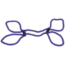 Restrain - Menottes en chanvre de 6 mm pour poignets ou chevilles - Violet