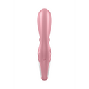 Hug Me - Vibrateur Lapin avec Embout en Forme de Langue pour la Stimulation du Clitoris - Rose