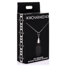 Collier en silicone en forme de goutte avec vibration - Noir