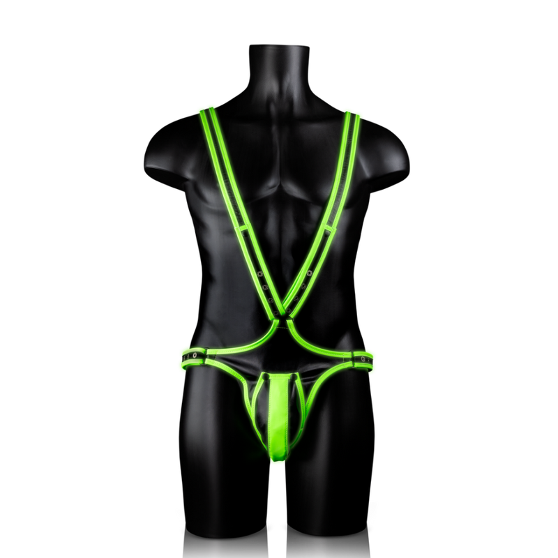 Body-Covering Harness - Glow in the Dark - S/M