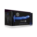 Sangle Courbée Creuse - 8 / 20 cm - Bleu Métallique