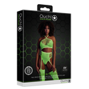 Ensemble Deux Pièces avec Top Court et Bas - Taille Unique - Vert Néon