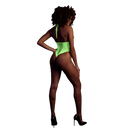 Body Haut-Coupé - Taille Unique - Vert Néon