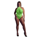 Body avec col halter - Grande taille - Vert néon
