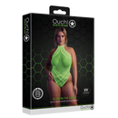 Body avec col halter - Grande taille - Vert néon