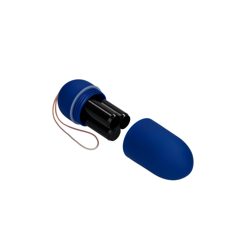 Vibrating Egg with 10 Speeds and Remote Control - L - Blue