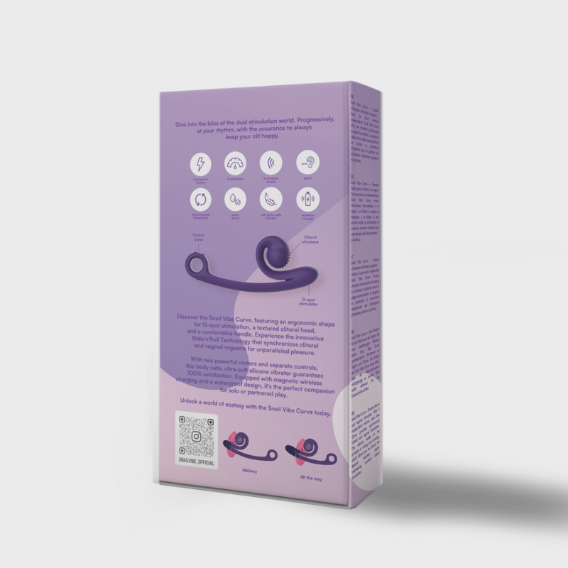 Snail Vibe - Curve Vibrator - Purple