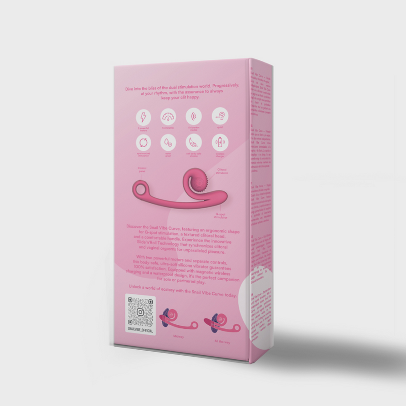 Snail Vibe - Curve Vibrator - Pink