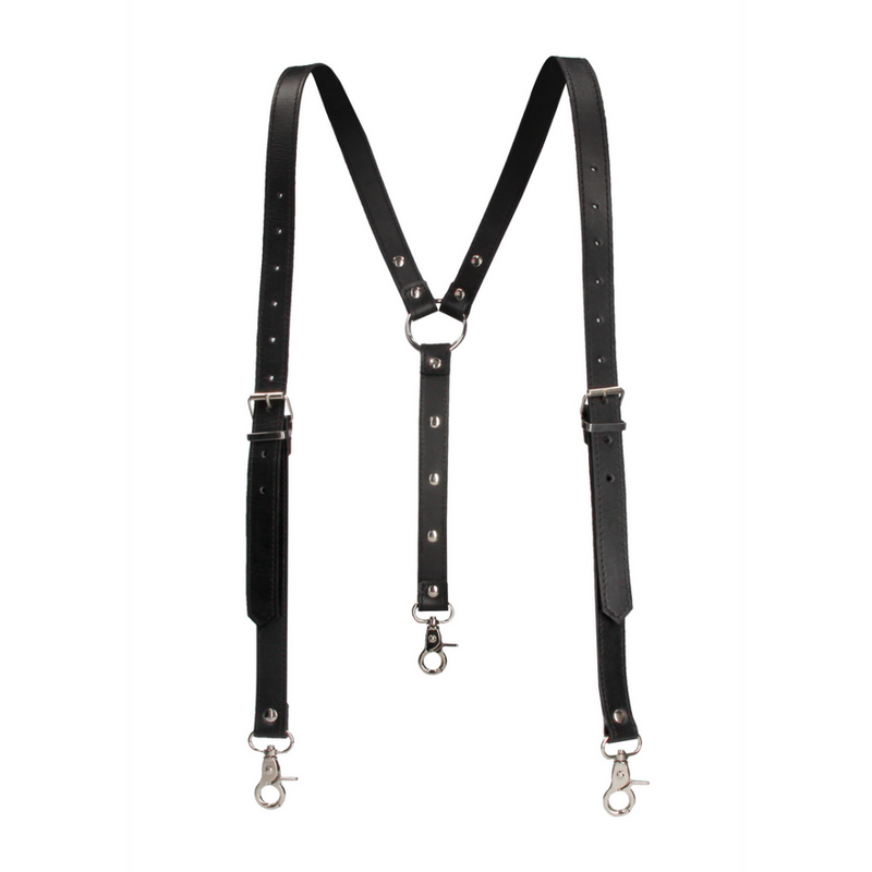 Split Leather Suspenders for Men