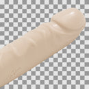 Jr. Veined Double Header - Dildo avec Double Extrémités - 12 / 30 cm