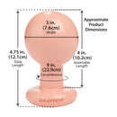 The Classic - Round Butt Plug - Large - Cream