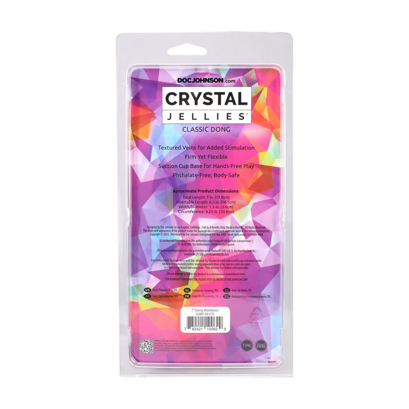 Classic Dong - 7 / 17,8 cm - Arc-en-ciel