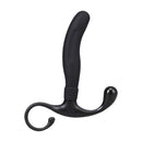 Smooth Silicone Prostate Massager - Black