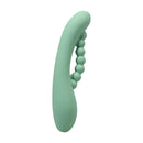 Into The C - Kakui Me - Warming Beaded Rabbit Vibrator - Kelp Green