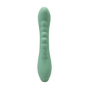 Into The C - Kakui Me - Warming Beaded Rabbit Vibrator - Kelp Green