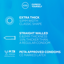 EXS Extra Thick - Préservatifs - 100 Pièces