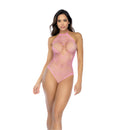 Body en résille cœur avec détail en cœur - Taille unique - Bubbelgum Pink
