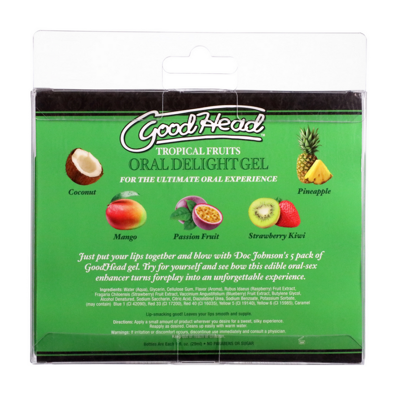 Oral Delight Gel - Tropical Fruits - 5 Pack - 1 fl oz / 29 ml