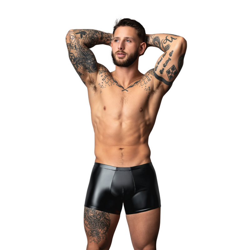 Short Pouch Wetlook - L - Negro
