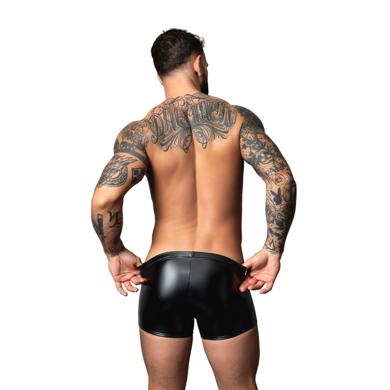 Short Pouch Wetlook - M - Negro