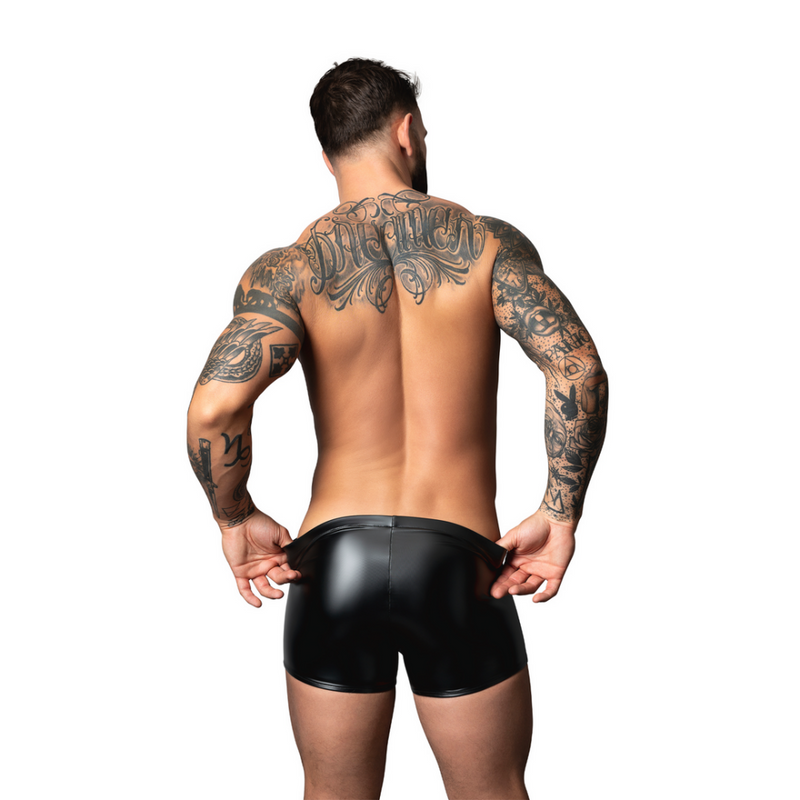 Short Pouch Wetlook - XL - Negro