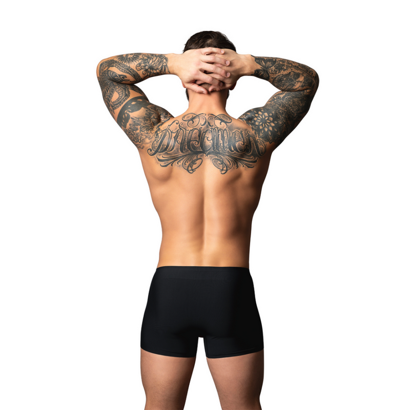 Pouch Short - L - Negro/Rojo