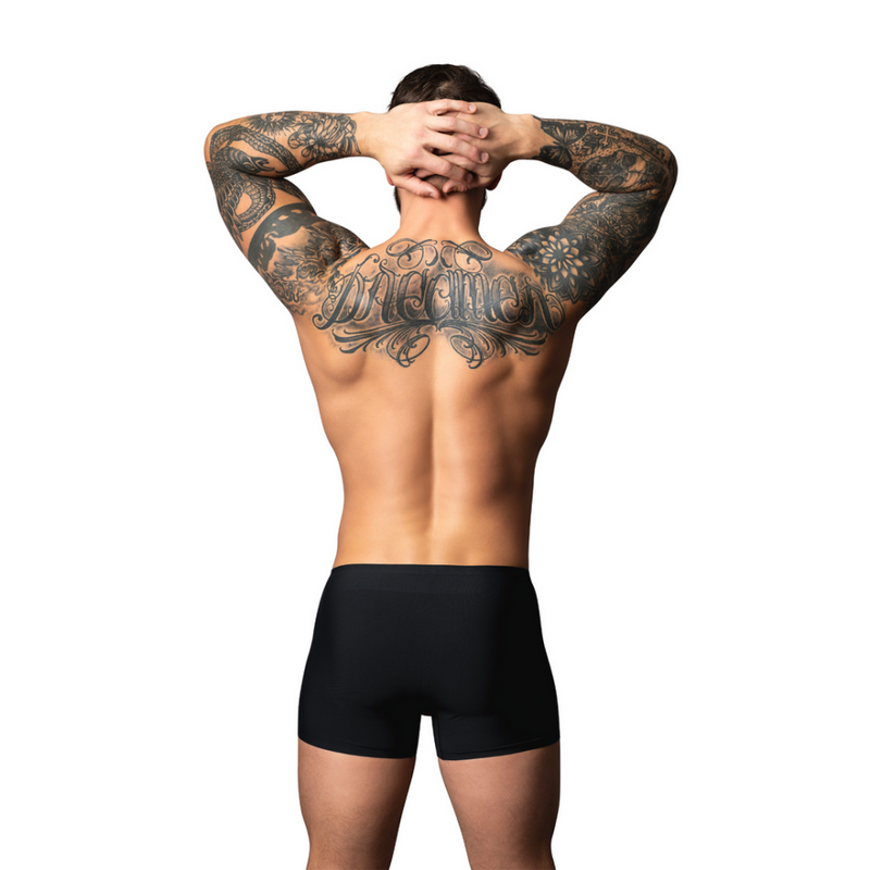 Pouch Short - M - Negro/Rojo