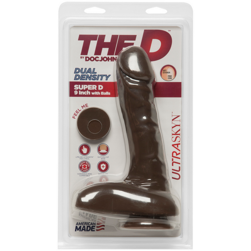 Super D - Dildo ULTRASKYN réaliste avec boules - 9 / 22 cm