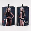 Zena Noire - Ensemble Deux Pièces Transparent et Wetlook - S/M - Noir
