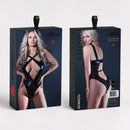 Celeste - Body transparent et effet mouillé - S/M - Noir