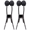 Pinces - Pinces à téton en acier inoxydable avec embout en silicone - Noir