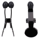 Pinces - Pinces à téton en acier inoxydable avec embout en silicone - Noir