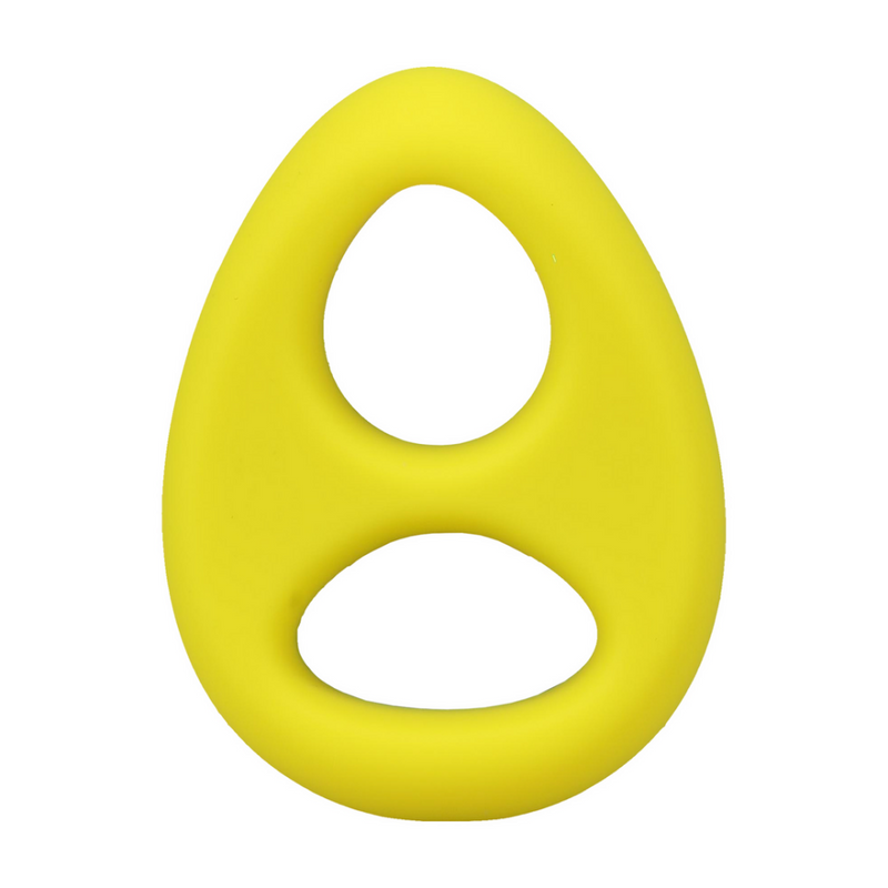 The Code - Cockring en silicone avec bandana - Jaune