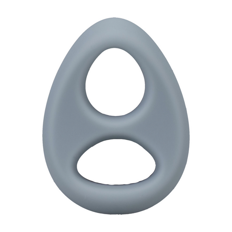 The Code - Cockring en silicone avec bandana - Gris