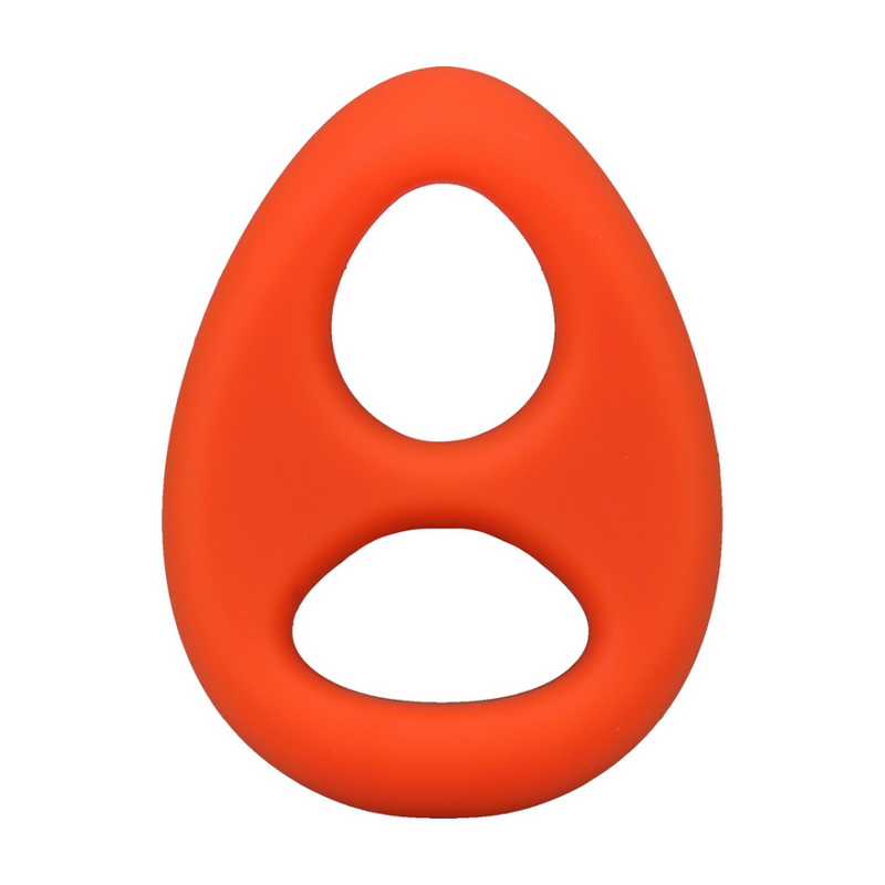 The Code - Cockring en silicone avec bandana - Orange