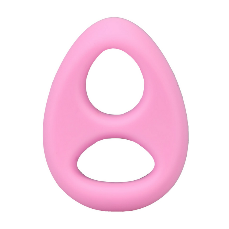The Code - Cockring en silicone avec bandana - Rose