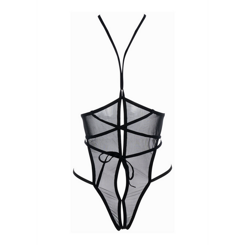 Nicola - Teddy Open Cup - S/M - Noir