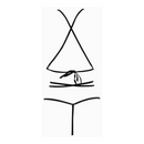 Nicola - Teddy Open Cup - S/M - Noir