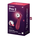 Pro 2 Génération 3 - Double Air Pulse Vibrator - Liquid Air et Connect App - Rouge Vin