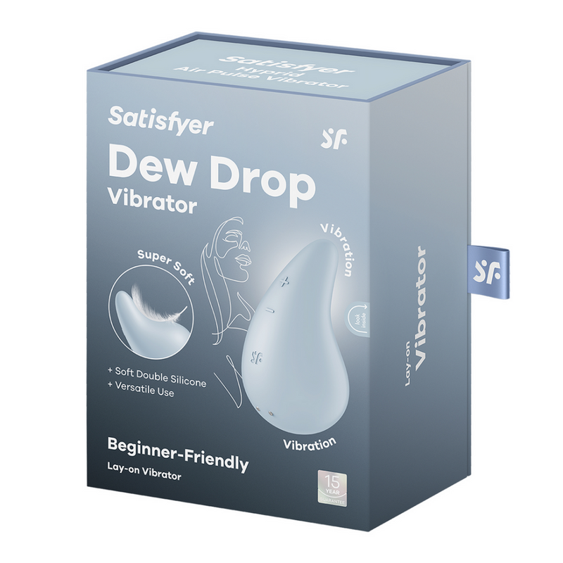 Dew Drop - Lay-on Vibrator - Blue