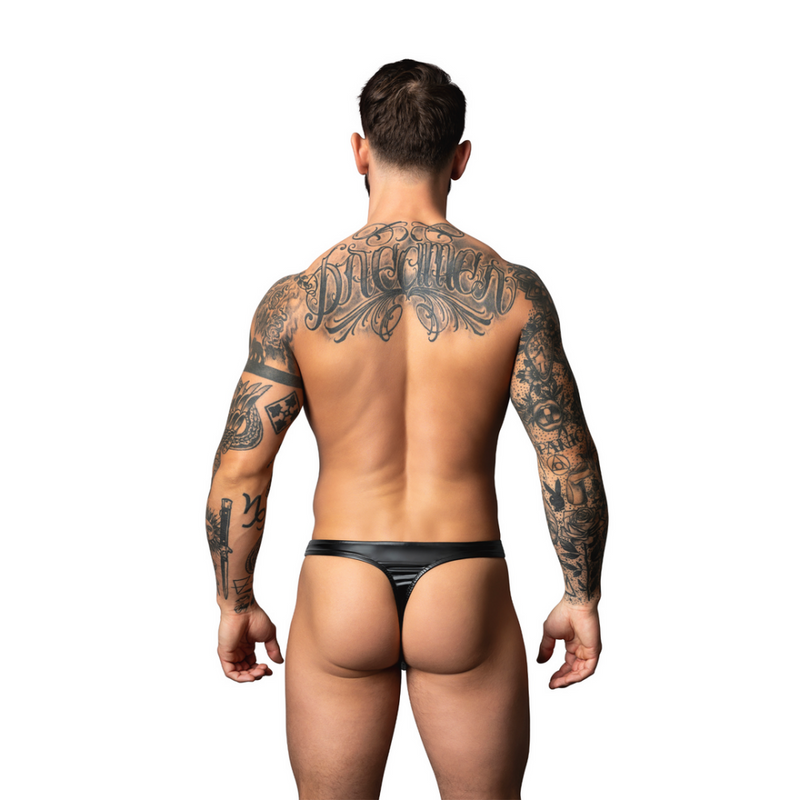 Bong Thong Wetlook - L/XL - Negro