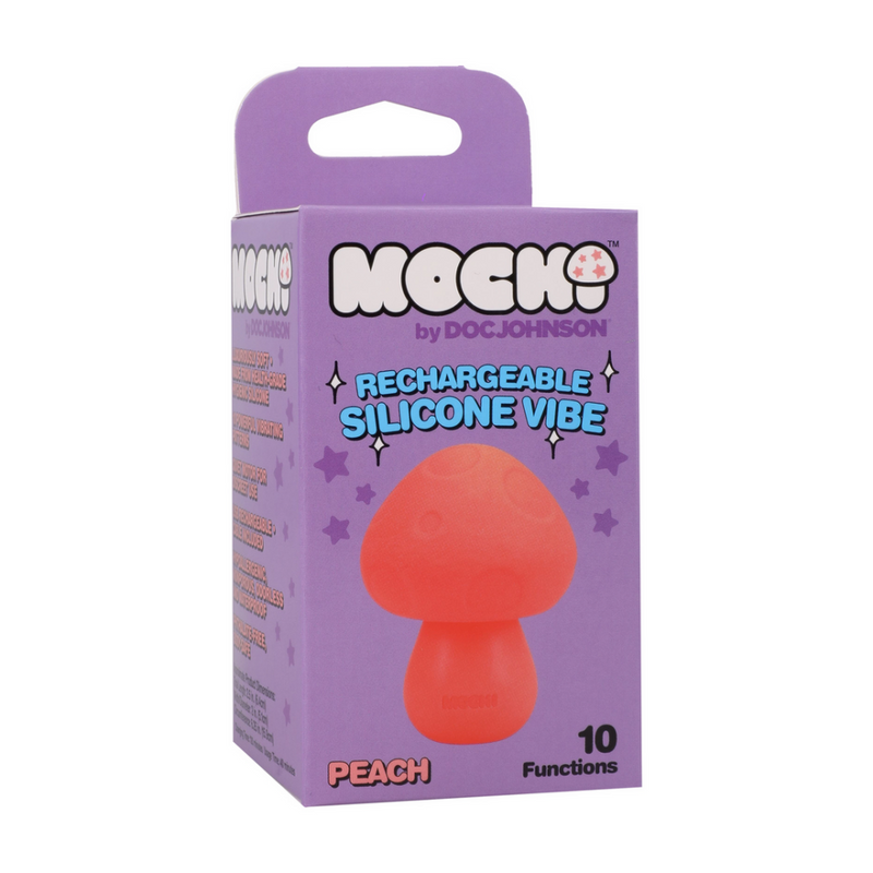 Mushroom Vibe - Vibromasseur en silicone rechargeable - Pêche