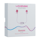 Gemini - Pinces à mamelons vibrantes contrôlées par application - Rose