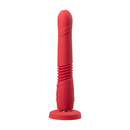 Gravity - Dildo vibrant et thrusting automatique contrôlé par application - Rouge
