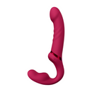 Lapis - Harnais vibrant à double extrémité contrôlé par application - Rouge