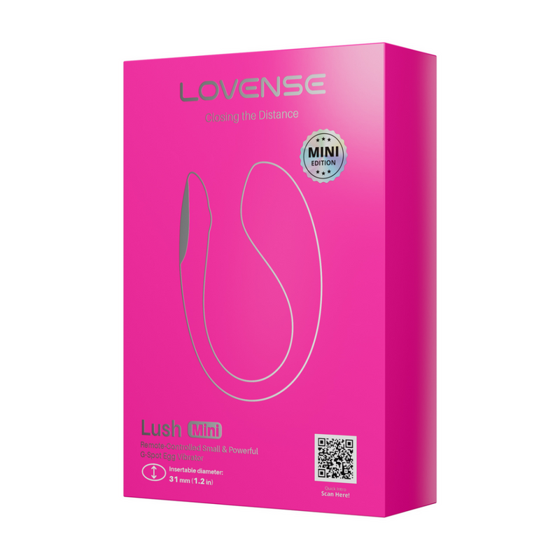 Lush Mini - Puissant œuf vibrant télécommandé à porter sur le point G - Rose