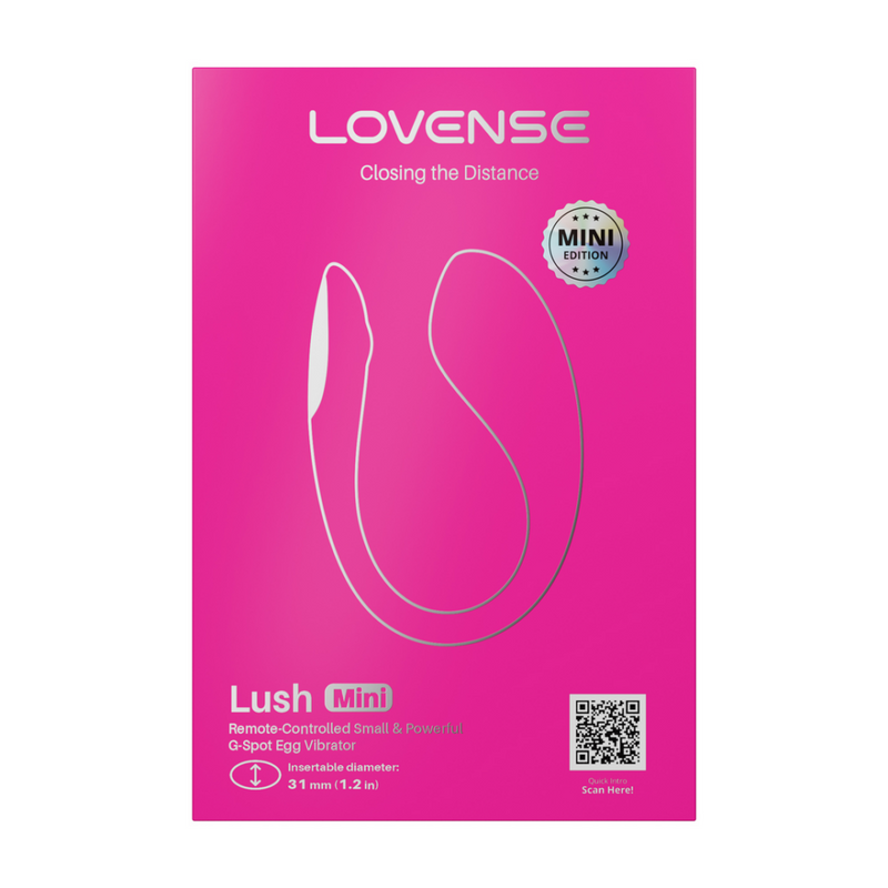Lush Mini - Puissant œuf vibrant télécommandé à porter sur le point G - Rose